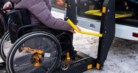 accessible van running late