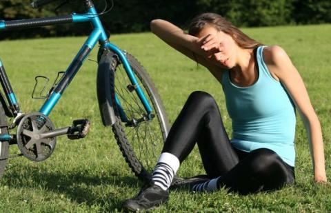 heat exhaustion bicycling stories